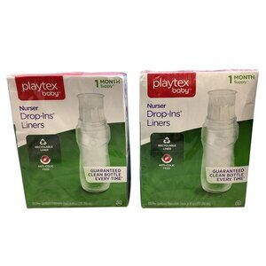 2 Playtex Baby  Drop-Ins Liners 1 Month Supply 150 Each Disposable Bottle
